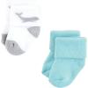 imageHudson Baby Baby Girls Cotton Rich Newborn and Terry SocksGray Whale