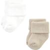imageHudson Baby Baby Girls Cotton Rich Newborn and Terry SocksMauve Sage Dot