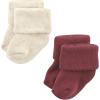 imageHudson Baby Baby Girls Cotton Rich Newborn and Terry SocksMauve Sage Dot