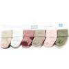 imageHudson Baby Baby Girls Cotton Rich Newborn and Terry SocksMauve Sage Dot