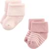 imageHudson Baby Baby Girls Cotton Rich Newborn and Terry SocksMauve Taupe