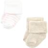imageHudson Baby Baby Girls Cotton Rich Newborn and Terry SocksMauve Taupe