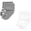 imageHudson Baby Baby Girls Cotton Rich Newborn and Terry SocksModern Elephant