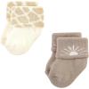 imageHudson Baby Baby Girls Cotton Rich Newborn and Terry SocksModern Giraffe