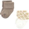 imageHudson Baby Baby Girls Cotton Rich Newborn and Terry SocksModern Giraffe