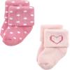 imageHudson Baby Baby Girls Cotton Rich Newborn and Terry SocksModern Rainbow