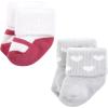 imageHudson Baby Baby Girls Cotton Rich Newborn and Terry SocksMom and Dad Girl Pink Black 12pack