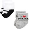 imageHudson Baby Baby Girls Cotton Rich Newborn and Terry SocksMom and Dad Girl Red Black 12pack