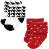 imageHudson Baby Baby Girls Cotton Rich Newborn and Terry SocksMom and Dad Girl Red Black 12pack