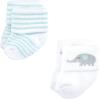 imageHudson Baby Baby Girls Cotton Rich Newborn and Terry SocksMom and Dad Gray Mint 12pack