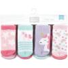 imageHudson Baby Baby Girls Cotton Rich Newborn and Terry SocksMulticolor Unicorn