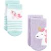 imageHudson Baby Baby Girls Cotton Rich Newborn and Terry SocksMulticolor Unicorn