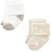 imageHudson Baby Baby Girls Cotton Rich Newborn and Terry SocksNeutral Brown