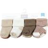 imageHudson Baby Baby Girls Cotton Rich Newborn and Terry SocksNeutral Brown