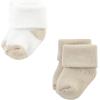imageHudson Baby Baby Girls Cotton Rich Newborn and Terry SocksNeutral Brown
