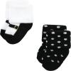 imageHudson Baby Baby Girls Cotton Rich Newborn and Terry SocksNeutral Leopard