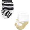 imageHudson Baby Baby Girls Cotton Rich Newborn and Terry SocksNeutral Leopard