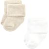 imageHudson Baby Baby Girls Cotton Rich Newborn and Terry SocksNeutral Tones