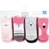 imageHudson Baby Baby Girls Cotton Rich Newborn and Terry SocksPink Animals