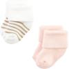 imageHudson Baby Baby Girls Cotton Rich Newborn and Terry SocksPink Cheetah