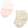 imageHudson Baby Baby Girls Cotton Rich Newborn and Terry SocksPink Cheetah