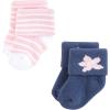 imageHudson Baby Baby Girls Cotton Rich Newborn and Terry SocksPink Dolphin