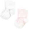 imageHudson Baby Baby Girls Cotton Rich Newborn and Terry SocksPink Heart