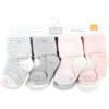 imageHudson Baby Baby Girls Cotton Rich Newborn and Terry SocksPink Heart