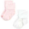 imageHudson Baby Baby Girls Cotton Rich Newborn and Terry SocksPink Heart