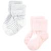 imageHudson Baby Baby Girls Cotton Rich Newborn and Terry SocksPink Heart