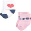 imageHudson Baby Baby Girls Cotton Rich Newborn and Terry SocksPink Love