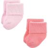 imageHudson Baby Baby Girls Cotton Rich Newborn and Terry SocksPink Love