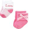 imageHudson Baby Baby Girls Cotton Rich Newborn and Terry SocksPink Love