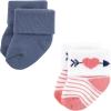 imageHudson Baby Baby Girls Cotton Rich Newborn and Terry SocksPink Love