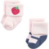 imageHudson Baby Baby Girls Cotton Rich Newborn and Terry SocksPink Strawberry