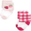 imageHudson Baby Baby Girls Cotton Rich Newborn and Terry SocksPink Strawberry