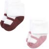 imageHudson Baby Baby Girls Cotton Rich Newborn and Terry SocksSoft Earth Tone Shoes