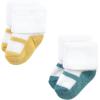 imageHudson Baby Baby Girls Cotton Rich Newborn and Terry SocksSoft Earth Tone Shoes