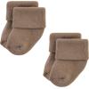 imageHudson Baby Baby Girls Cotton Rich Newborn and Terry SocksSolid Beige Brown