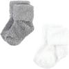imageHudson Baby Baby Girls Cotton Rich Newborn and Terry SocksSolid Blue Gray 8 Pack Chenille
