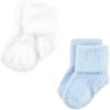 imageHudson Baby Baby Girls Cotton Rich Newborn and Terry SocksSolid Blue Gray 8 Pack Chenille
