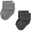 imageHudson Baby Baby Girls Cotton Rich Newborn and Terry SocksSolid Blue Gray 8 Pack Terry