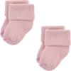 imageHudson Baby Baby Girls Cotton Rich Newborn and Terry SocksSolid Blush Pink
