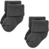imageHudson Baby Baby Girls Cotton Rich Newborn and Terry SocksSolid Gray White