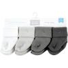 imageHudson Baby Baby Girls Cotton Rich Newborn and Terry SocksSolid Gray White