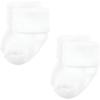 imageHudson Baby Baby Girls Cotton Rich Newborn and Terry SocksSolid Gray White