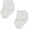 imageHudson Baby Baby Girls Cotton Rich Newborn and Terry SocksSolid Gray White
