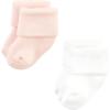 imageHudson Baby Baby Girls Cotton Rich Newborn and Terry SocksSolid Pink Neutral