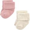 imageHudson Baby Baby Girls Cotton Rich Newborn and Terry SocksSolid Pink Neutral