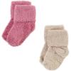 imageHudson Baby Baby Girls Cotton Rich Newborn and Terry SocksSolid Wild Rose Pink
